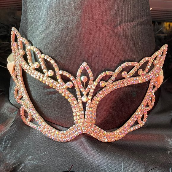 Accessories - AB Rhinestone masquerade mardi gras mask